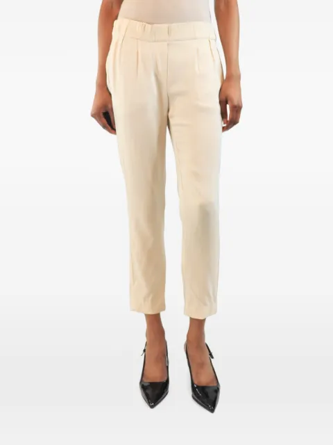 Brunello Cucinelli Vintage pleated trousers Neutrals CREAMSILKTROUSERS