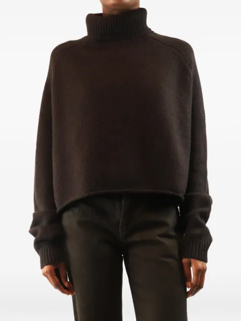 Lisa Yang high-neck sweater Brown DARKCHOCOLATEHIGHNECKSWEATER