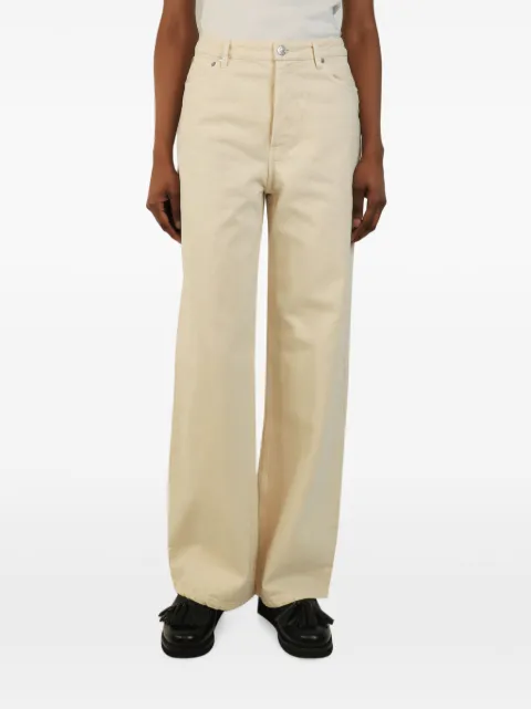A.P.C. high-waisted trousers Neutrals CREAMCORDUROYTROUSERS