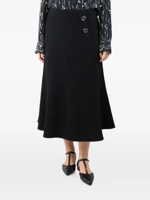 Jason Wu button-detail tweed maxi skirt Black BLACKTWEEDMIDISKIRT