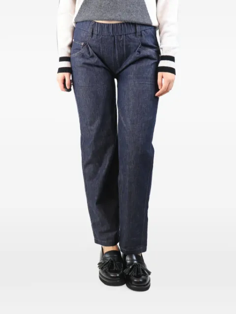 Brunello Cucinelli Vintage pocket elasticated-waist jeans Blue INDIGOELASTICATEDDENIMTROUSERS