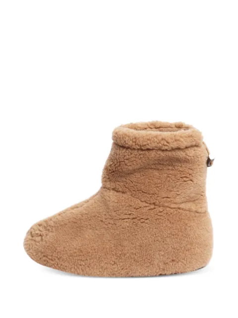Loro Piana Pre-Owned sheepskin drawstring ankle boots Neutrals BROWNSHEEPSKINBOOTS