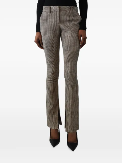 A.L.C. split-hem trousers Brown BROWNHOUNDSTOOTHTROUSERS