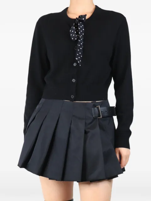 Altuzarra polka-dot neck-tie cropped cardigan Black BLACKCROPPEDCARDIGAN