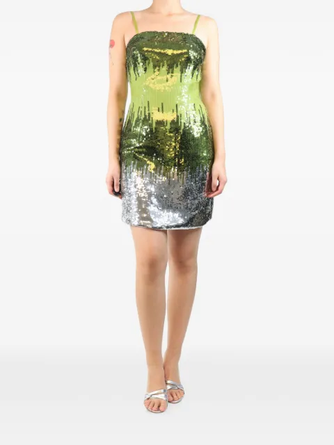 Jovani sequin-embellished spaghetti-strap mini dress Green GREENSEQUINMINIDRESS
