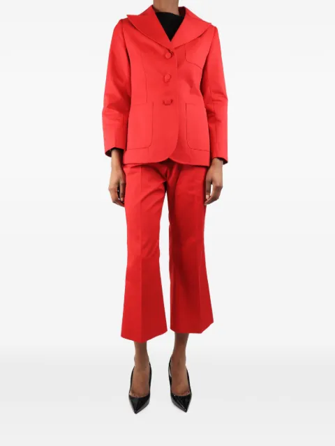 Duro Olowu Vintage single-breasted suit Red REDCOTTONBLENDSUITSET