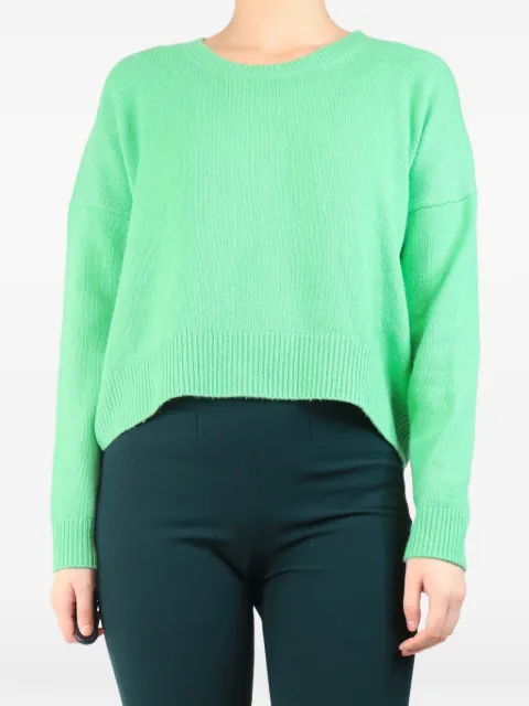 ME+EM drop-shoulder cashmere sweater Green GREENCASHMERESWEATER