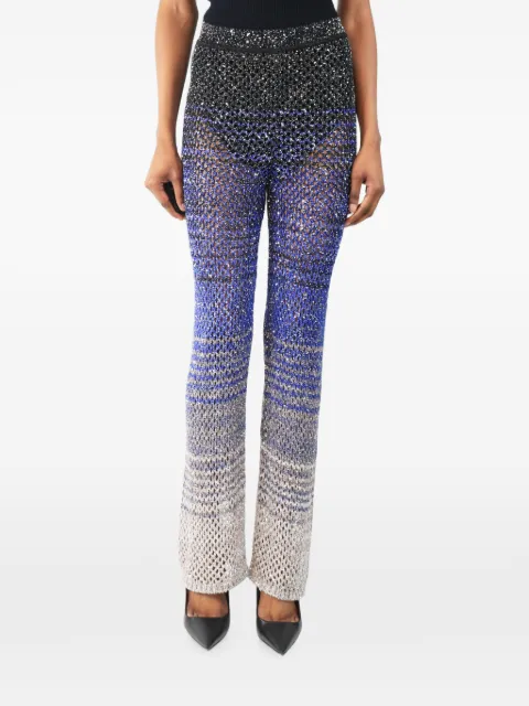 Missoni Pre-Owned sequin-embellished slim-fit trousers Blue BLUESEQUINTROUSERS