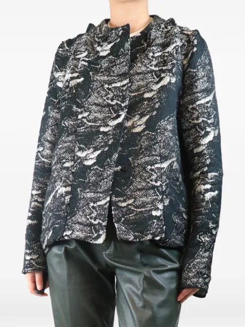 Marni Pre-Owned button-up jacket Black BLACKANDSILVERJACQUARDJACKET