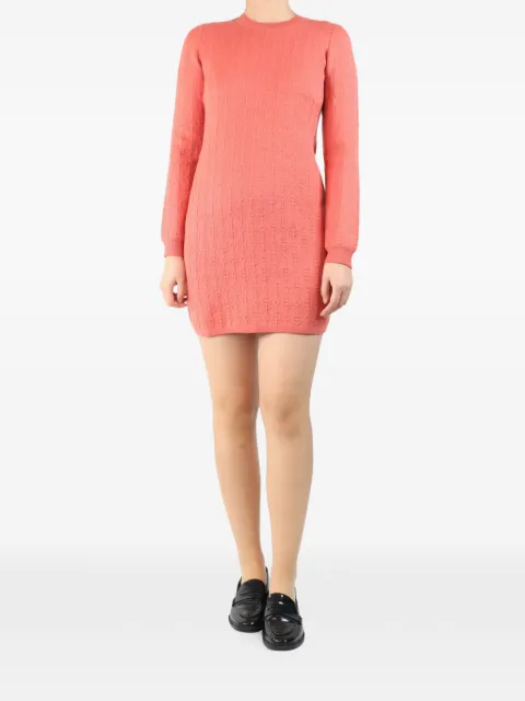 Hermès Pre-Owned monogram knit dress Pink PINKCASHMEREANDSILKBLENDKNITDRESS