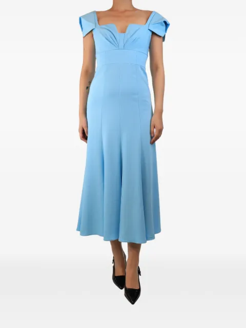 Roland Mouret cap-sleeved midi dress Blue BLUECAPSLEEVEDMIDIDRESS