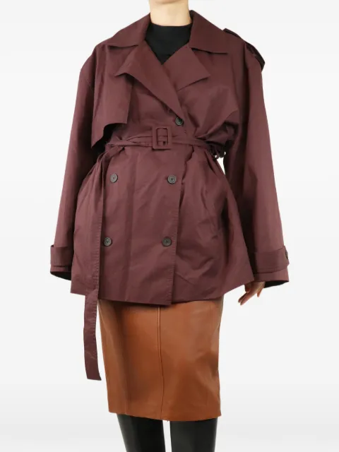 Marcella Gaia belted trench coat Brown MAROONGAIATRENCHCOAT