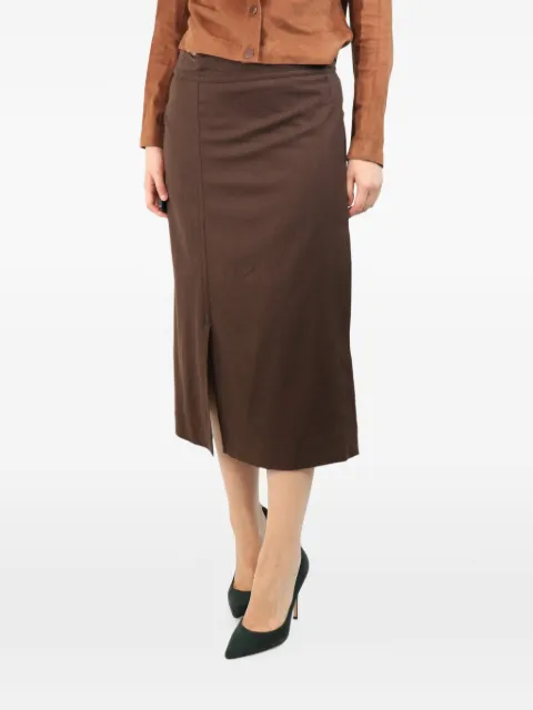 Vince wrap midi skirt Brown BROWNWRAPSKIRT