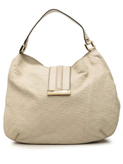 Gucci Pre-Owned 2000-2015 Large Guccissima New Ladies hobo bag White Z2ZJDNF430NNPEQR