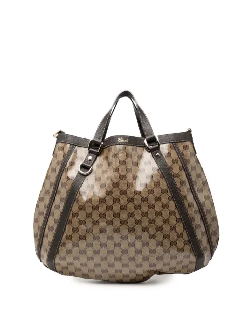 Gucci Pre-Owned 2016-2026 GG Crystal Abbey D Ring Convertible Tote satchel Neutrals V8HPTFP545KYAKPK