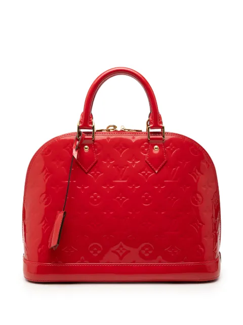 Louis Vuitton Pre-Owned 2014 Monogram Vernis Alma PM handbag Red Q3S4T4H67610ZCQV