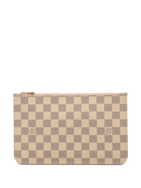 Louis Vuitton Pre-Owned 2018 Damier Azur Neverfull MM pouch White O4WTXQC4SF6PJQWN