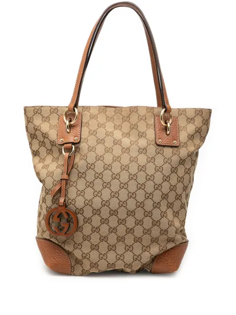 Gucci Pre-Owned 2000-2015 Medium GG Canvas GG Charm tote bag Neutrals O2W5BHYIY3AVG802