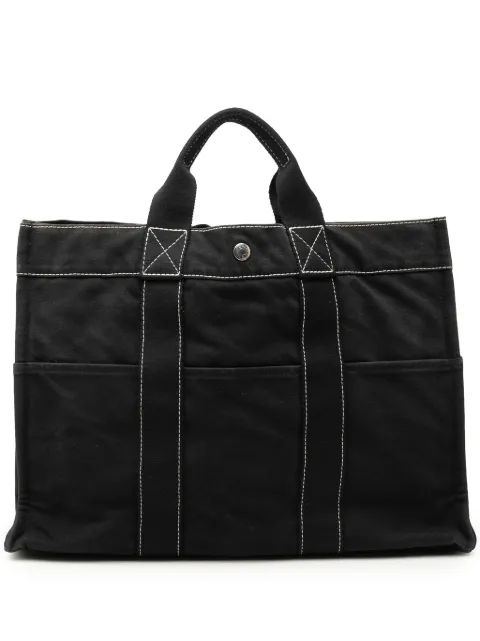 Hermès Pre-Owned 20th Century Canvas Fourre Tout MM tote bag Black NLE2TAWNQRZGIN9Q