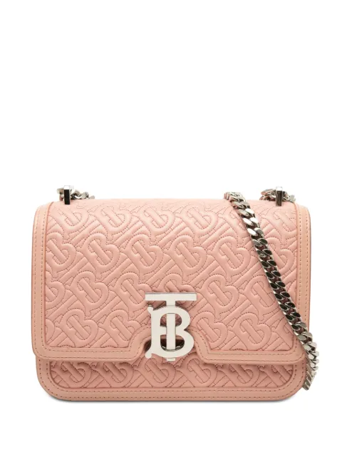 Burberry Pre-Owned 2018-2023 Small TB Monogram Embossed Calfskin Chain shoulder bag Pink J1WPKOHZLZ7YVFUQ