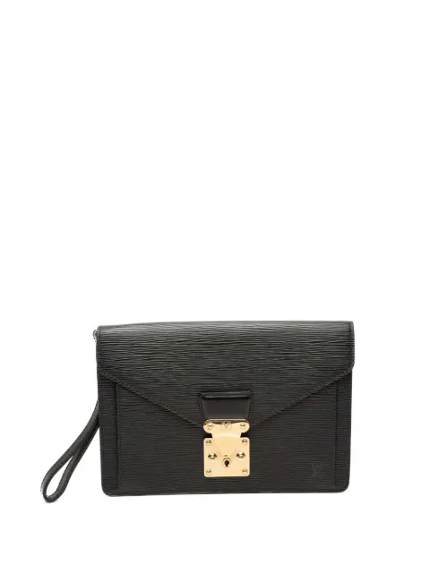 Louis Vuitton Pre-Owned 2005 Epi Pochette Sellier Dragonne clutch bag Black I5V0RBYZYCSHC78L