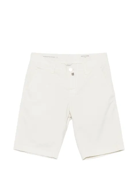 Jacob Cohën logo-plaque chino shorts White JUMN0015001S2544TR