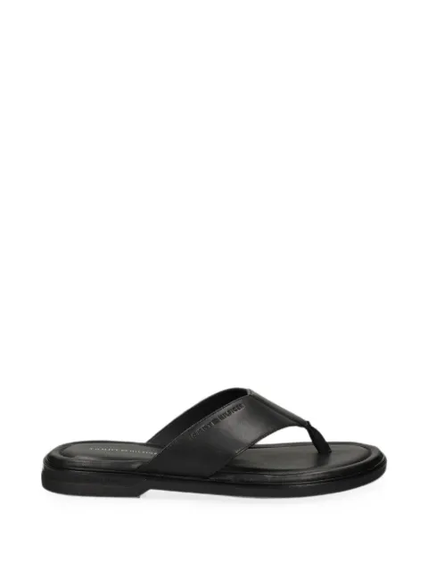 Tommy Hilfiger logo-embossed flip-flop sandals Black FM0FM06055