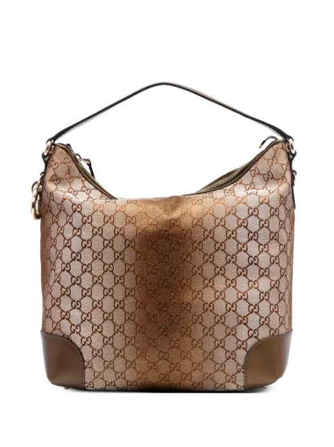 Gucci Pre-Owned 2016-2026 GG Lurex Heart Bit shoulder bag Brown U1YV9WTHCFUTSLBX