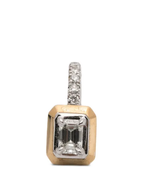 Rainbow K diamond earrings Silver E7596
