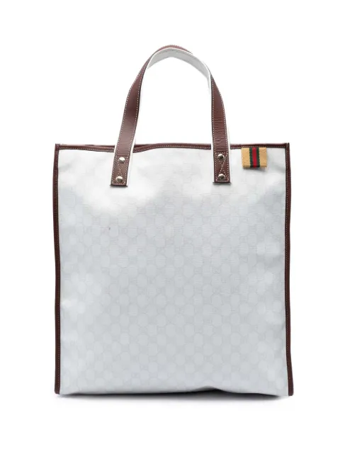 Gucci Pre-Owned 2016-2026 GG Supreme Web tote bag White OS3P18G19RD3ZHDQ