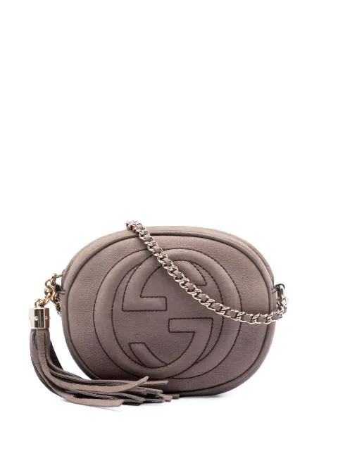 Gucci Pre-Owned 2016-2026 Mini Nubuck Soho Chain crossbody bag Brown IHZSWZ6PBO0S2YH5