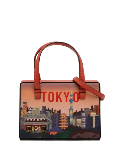 Loewe Pre-Owned 2018 Small Leather Tokyo Postal Top Handle Bag satchel Orange BOQYOH39DDT9J3JB