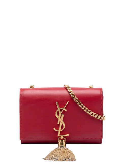 Saint Laurent Pre-Owned 2015 Small Smooth Calfskin Monogram Kate Tassel crossbody bag Red ZBCTHKQ4CG01WGIN