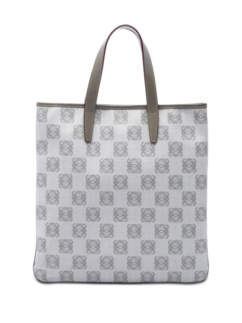Loewe Pre-Owned 2010 Anagram Coated Canvas tote bag Grey A59SE7BWKDU8D35R