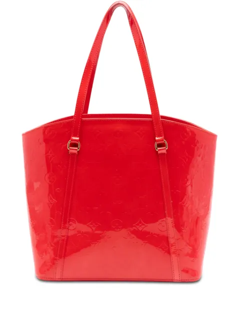 Louis Vuitton Pre-Owned 2012 Monogram Vernis Avalon GM shoulder bag Red 0MJHTKXZ83ZSRX0P
