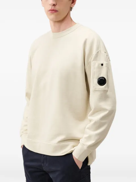 C.P. Company Lens-detail cotton sweatshirt Neutrals 21CMSS019A006372M120