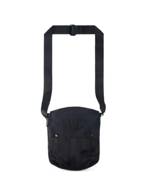 C.P. Company logo-embroidered shoulder bag Black 21CMAC131A005349M999