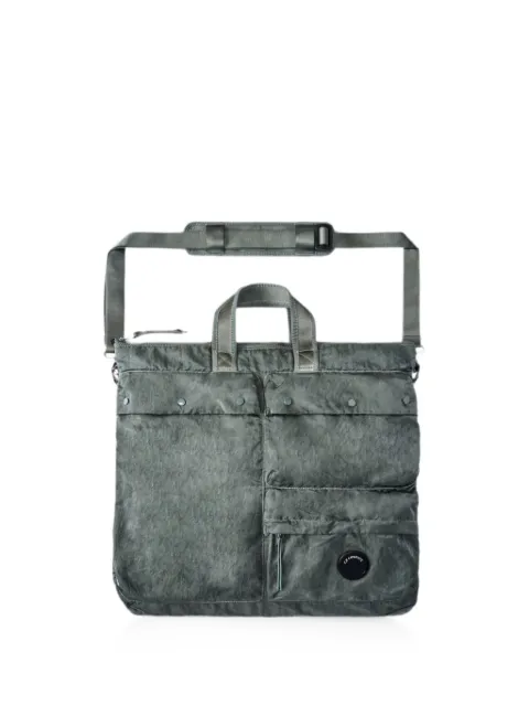 C.P. Company Lens-detail garment-dyed shoulder bag Green 21CMAC127A005269G950