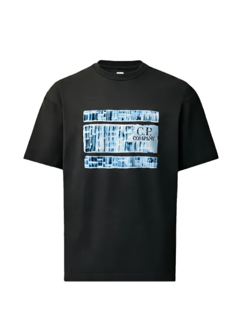 C.P. Company 30/1 jersey short-sleeve chest-graphic T-shirt Black 21CMTS179A110579W999