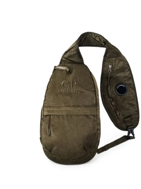 C.P. Company Lens logo-embroidered shoulder bag Green 21CMAC186A005269G683