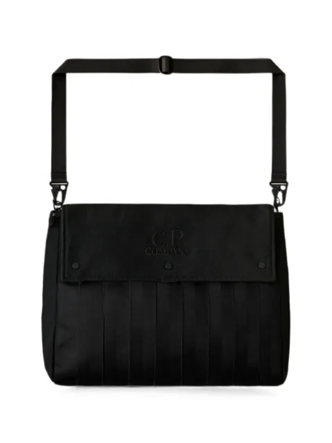 C.P. Company logo-embroidered quilted bag Black 21CMAC132A005349M999