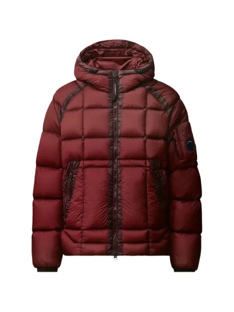C.P. Company quilted hooded jacket Red 21CMOW702A110416A592