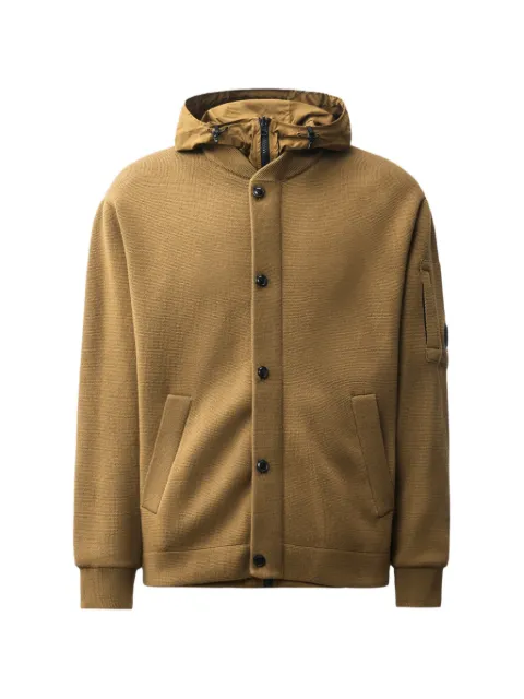 C.P. Company Lens-detail hooded jacket Neutrals 21CMKN013A006390M340