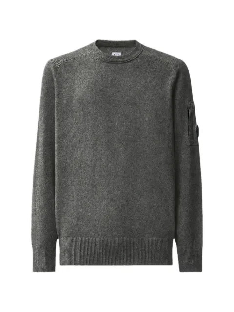 C.P. Company lambswool Lens crewneck sweater Grey 21CMKN085A110149A978