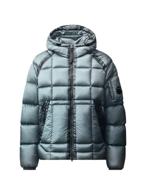 C.P. Company quilted Lens-detail jacket Blue 21CMOW702A110416A871