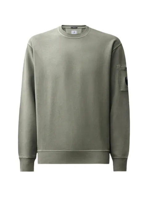 C.P. Company Lens-detail sweatshirt Green 21CMSS718A006372R950