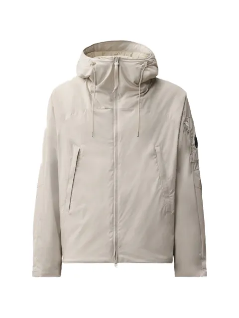 C.P. Company Lens-detail drawstring-hood jacket Neutrals 21CMOW008A110264A120