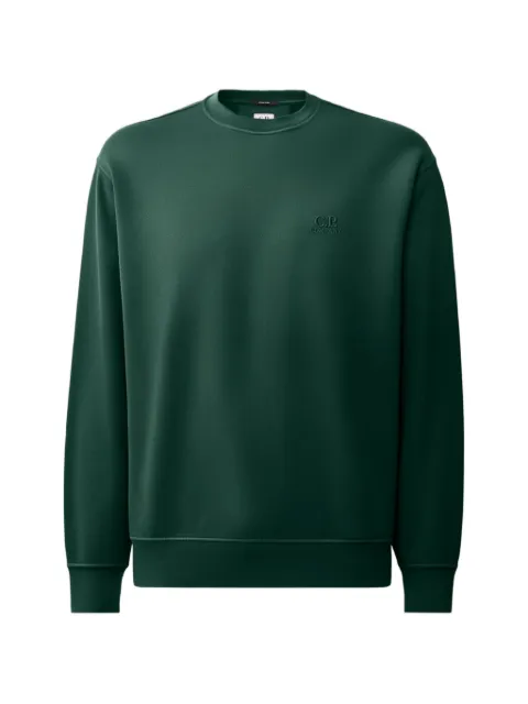 C.P. Company logo-embroidered sweatshirt Green 21CMSS718B006372R697