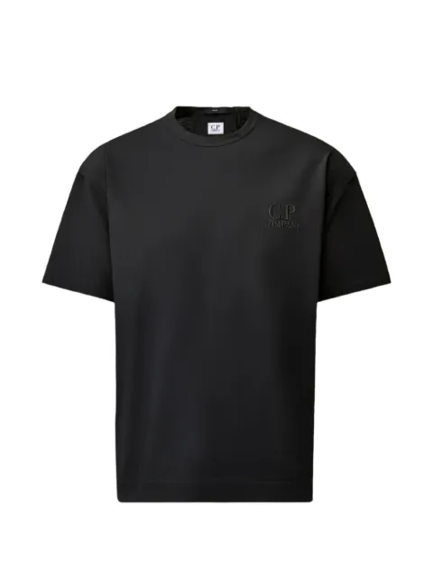 C.P. Company logo-embroidered T-shirt Black 21CMTS163A005697G999