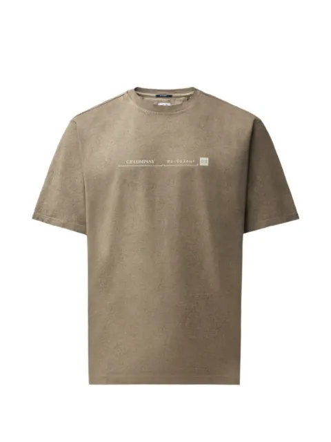 C.P. Company logo-print T-shirt Brown 21CMTS178A110774SR30